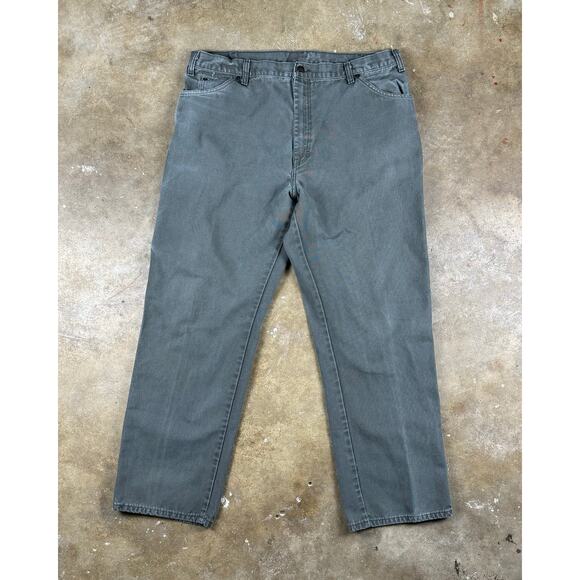 Dickies Carpenter Pants Men’s 40x32 Green Relaxed Fit Utility Workwear - Picture 1 of 12